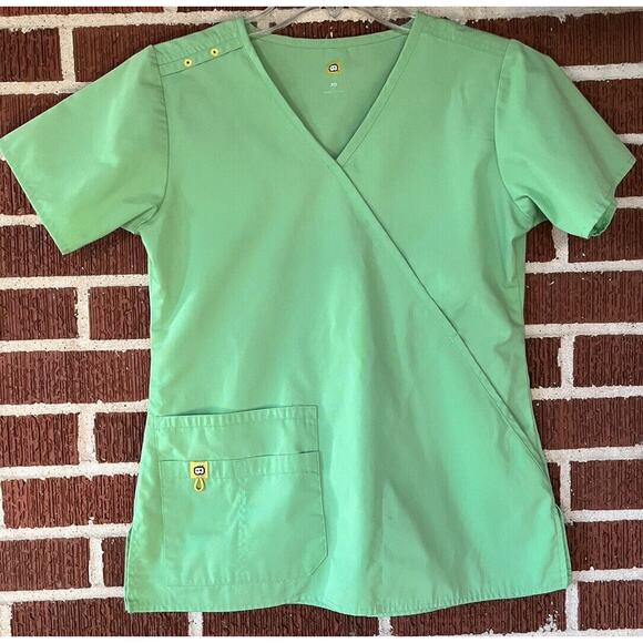 Wonderwink Lime Green Scrub Top Size XS - Picture 1 of 3